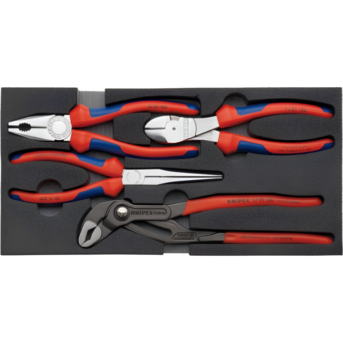 Набор инструментов в лотке KNIPEX 4 предмета KN-002001V01