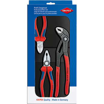 Набор инструментов KNIPEX 3 предмета для слесарных и электромонтажных работ KN-002009V01