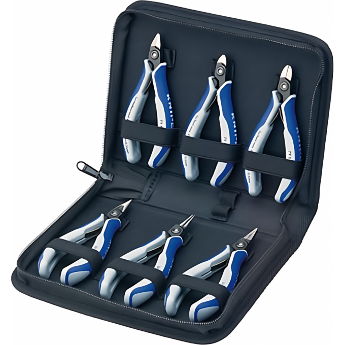 Набор инструментов для электроники KNIPEX в футляре KN-002016P