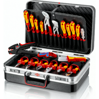 Набор диэлектрических инструментов KNIPEX 20 предметов в чемодане KN-002120