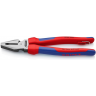Плоскогубцы комбинированные KNIPEX с двухкомпонентными ручками 225 мм KN-0202225T
