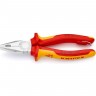 Плоскогубцы комбинированные KNIPEX 180 мм хромированные KN-0306180T