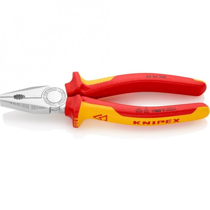 Плоскогубцы комбинированные KNIPEX 200 мм KN-0306200