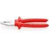 Плоскогубцы комбинированные KNIPEX 250 мм хромированные VDE KN-0307250