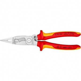 Электромонтажные клещи диэлектрические KNIPEX 6 функций 200 мм KN-1396200
