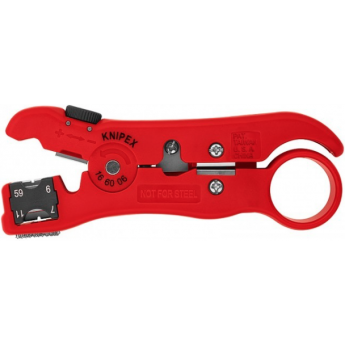 Стриппер для коаксиального кабеля KNIPEX RG 59, RG 6, RG 7, RG 11 KN-166006SB