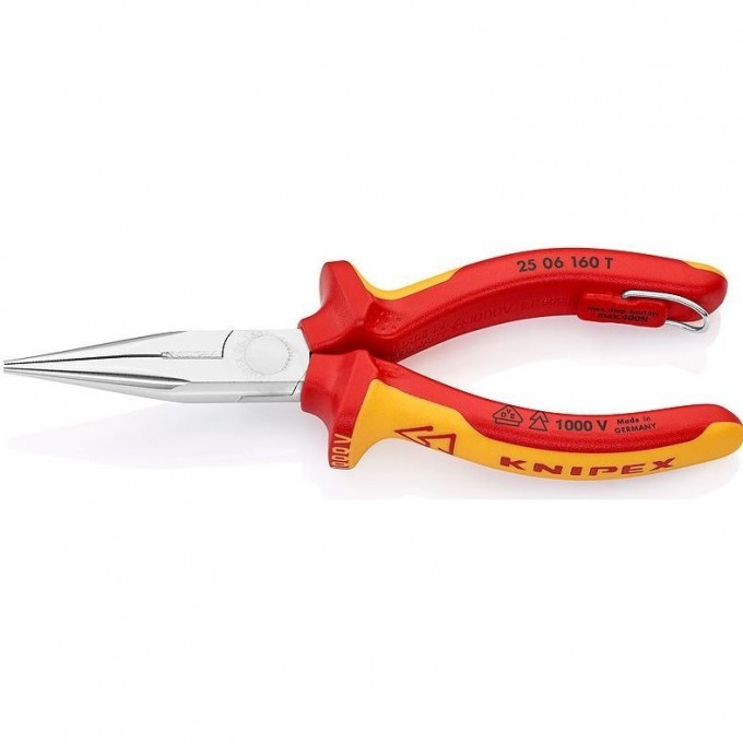 Длинногубцы с режущими кромками KNIPEX KN-2506160TBK