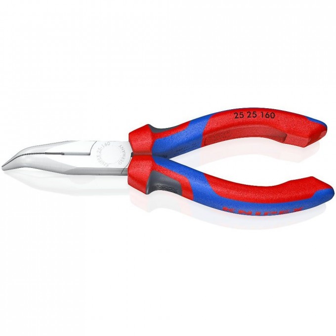 Длинногубцы с изогнутыми губками KNIPEX 160 мм KN-2525160