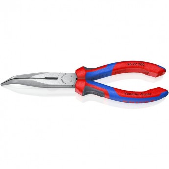 Длинногубцы KNIPEX с изогнутыми губками, 200 мм KN-2622200