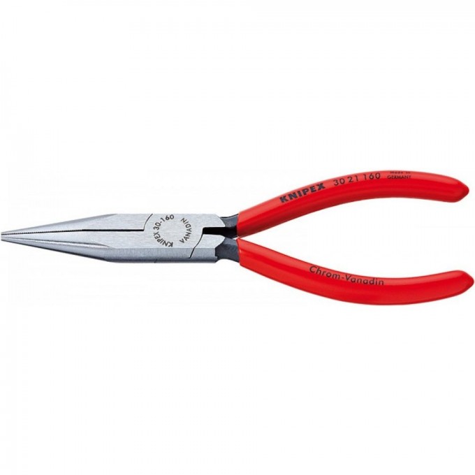 Длинногубцы KNIPEX полированные с пластиковыми чехлами 190 мм KN-3021190