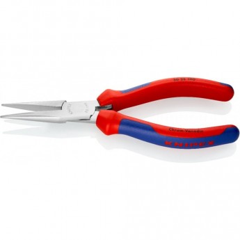 Длинногубцы KNIPEX 190 мм хромированные с двухкомпонентными чехлами KN-3025190