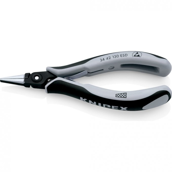 Тонкогубцы прецизионные антистатические KNIPEX 130 мм KN-3442130ESD