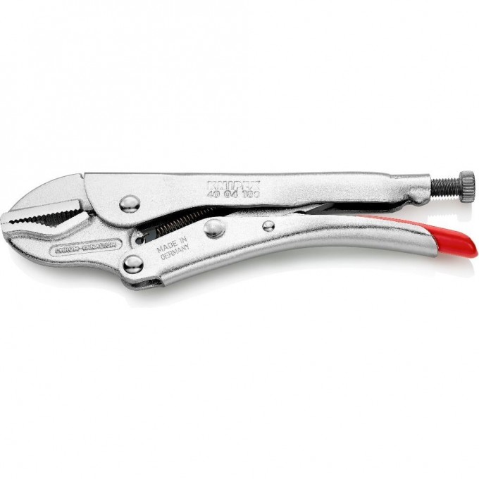 Клещи зажимные KNIPEX для круглых, профилированных и плоских деталей 180 мм KN-4004180