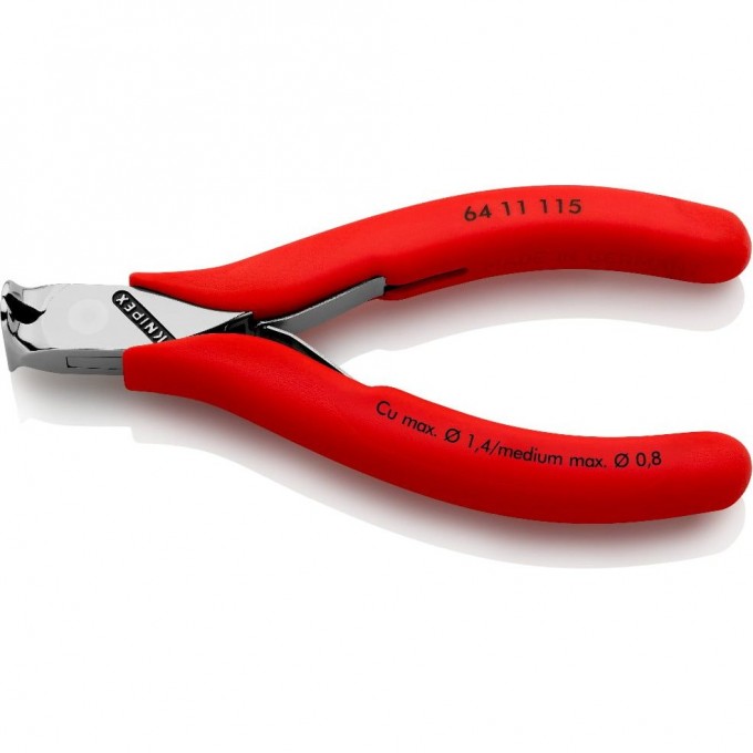 Кусачки торцевые для электроники KNIPEX 115 мм KN-6411115