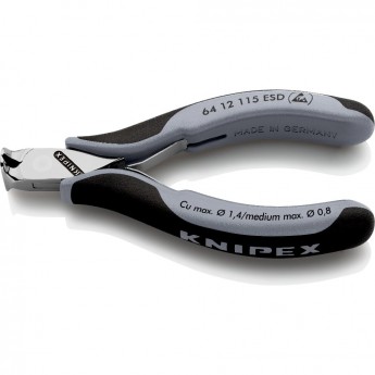 Кусачки торцевые для электроники KNIPEX 115 мм KN-6412115ESD