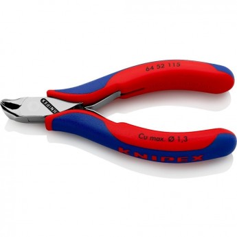 Кусачки торцевые для электроники KNIPEX длина 115 мм KN-6452115