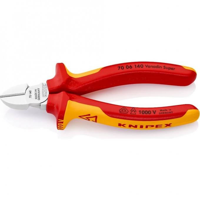 Бокорезы диэлектрические KNIPEX диагональные 140 мм KN-7006140