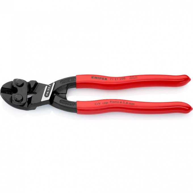 Болторез изогнутый KNIPEX CoBolt для мягкой, твердой проволоки и рояльной струны KN-7121200SB