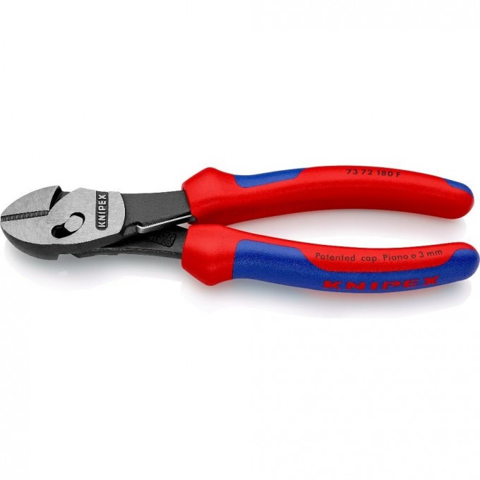 Бокорезы диагональные KNIPEX TwinForce для жесткой проволоки 180 мм KN-7372180F
