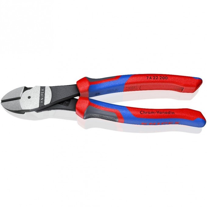 Бокорезы усиленные KNIPEX для рояльной струны до ⌀2.5 мм, 200 мм KN-7422200