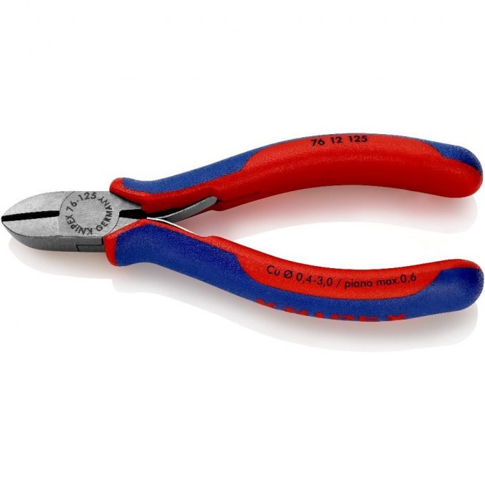 Бокорезы диагональные KNIPEX для электроники 125 мм KN-7612125