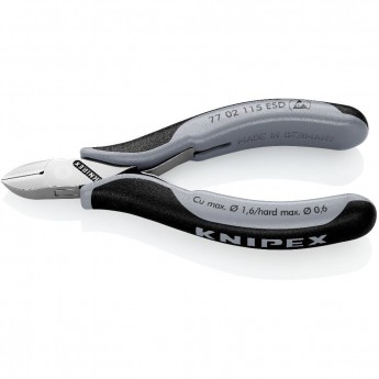 Бокорезы антистатические диагональные KNIPEX для электроники 115 мм KN-7702115ESD
