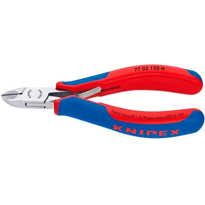 Бокорезы для электроники KNIPEX с зеркально полированной головкой 120 мм KN-7702120H
