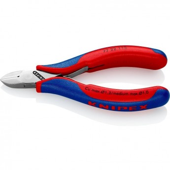 Бокорезы диагональные KNIPEX 115 мм для электроники KN-7722115