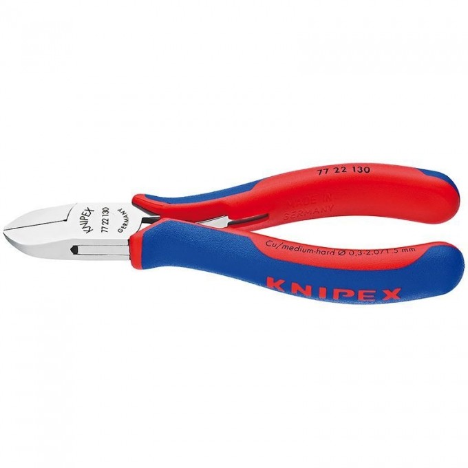 Бокорезы диагональные для электроники KNIPEX 130 мм KN-7722130