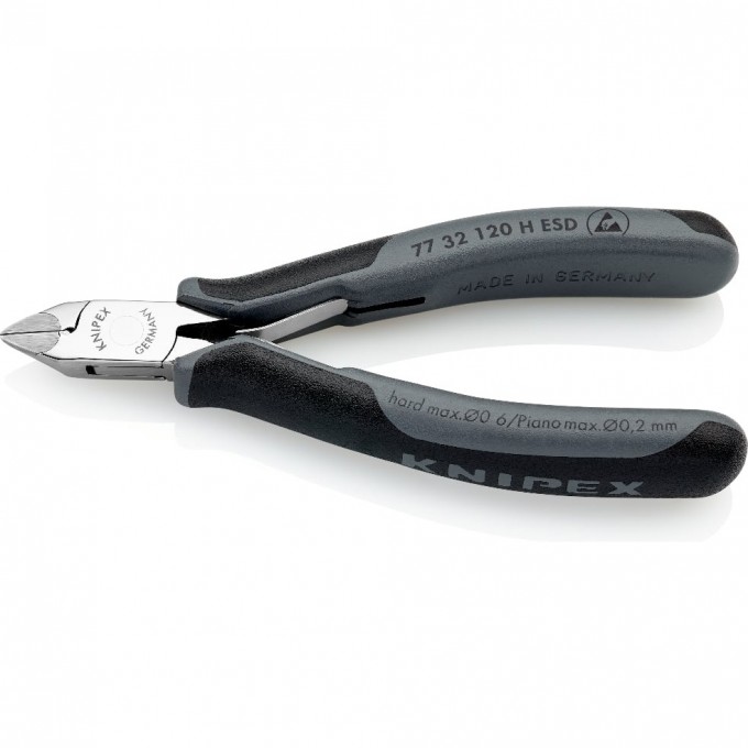 Бокорезы диагональные антистатические KNIPEX для электроники 120 мм KN-7732120HESD