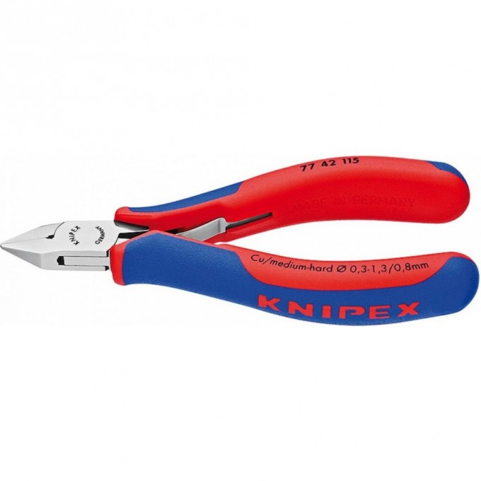 Бокорезы диагональные KNIPEX 130 мм для электроники KN-7742130