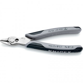 Бокорезы для электроники KNIPEX антистатические диагональные ⌀0..1 мм KN-7803140ESD