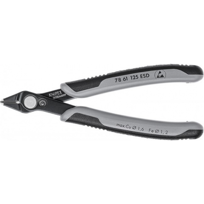 Бокорезы для электроники KNIPEX антистатические 125 мм KN-7861125ESD
