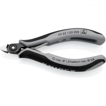 Прецизионные бокорезы KNIPEX антистатические диагональные 120 мм KN-7922120ESD