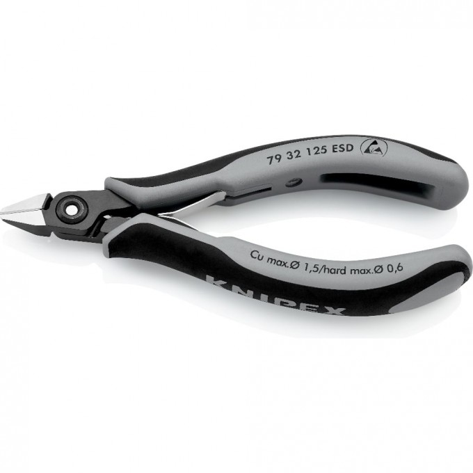 Прецизионные бокорезы антистатические KNIPEX для электроники 125 мм KN-7932125ESD