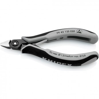 Прецизионные бокорезы KNIPEX для электроники 125 мм KN-7942125ESD