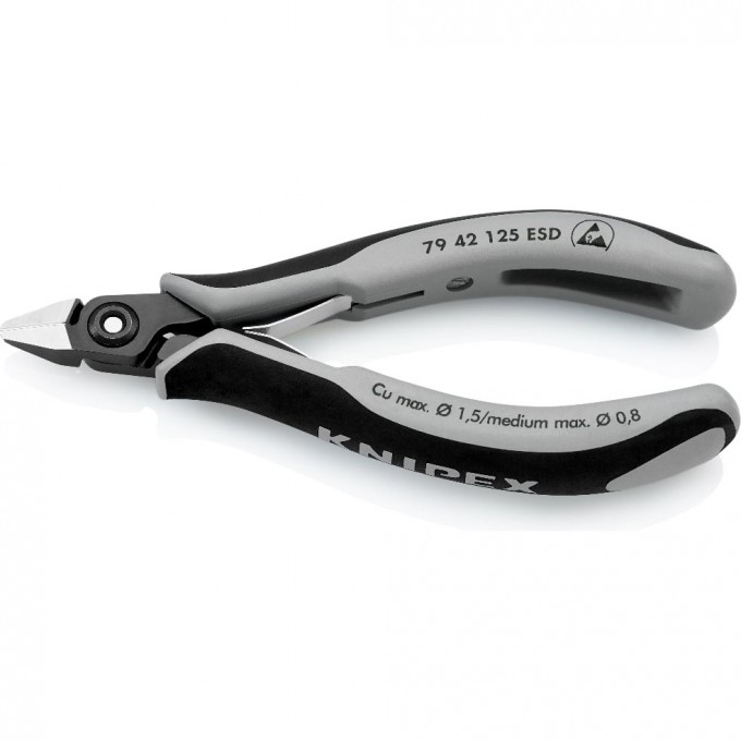 Прецизионные бокорезы KNIPEX для электроники 125 мм KN-7942125ESD