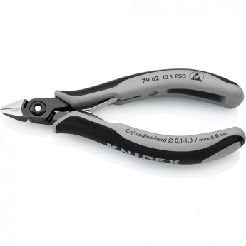 Прецизионные бокорезы KNIPEX антистатические диагональные 125 мм KN-7962125ESD