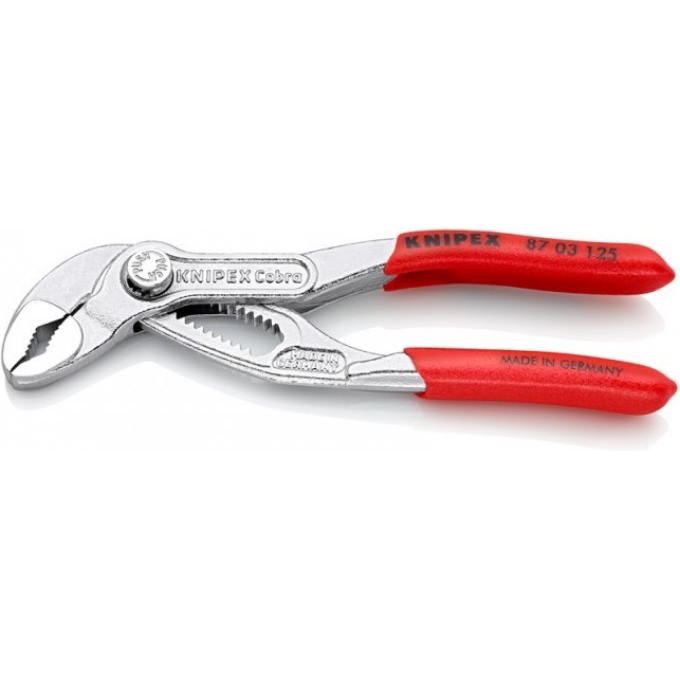 Клещи сантехнические переставные трубные KNIPEX Cobra 125 мм KN-8703125PEBK