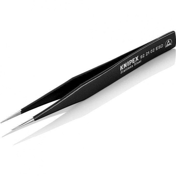 Пинцет прецизионный антистатический KNIPEX KN-922102ESD