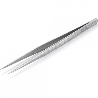 Пинцет прецизионный KNIPEX прямой заостренный никелированный из нержавеющей стали KN-922235