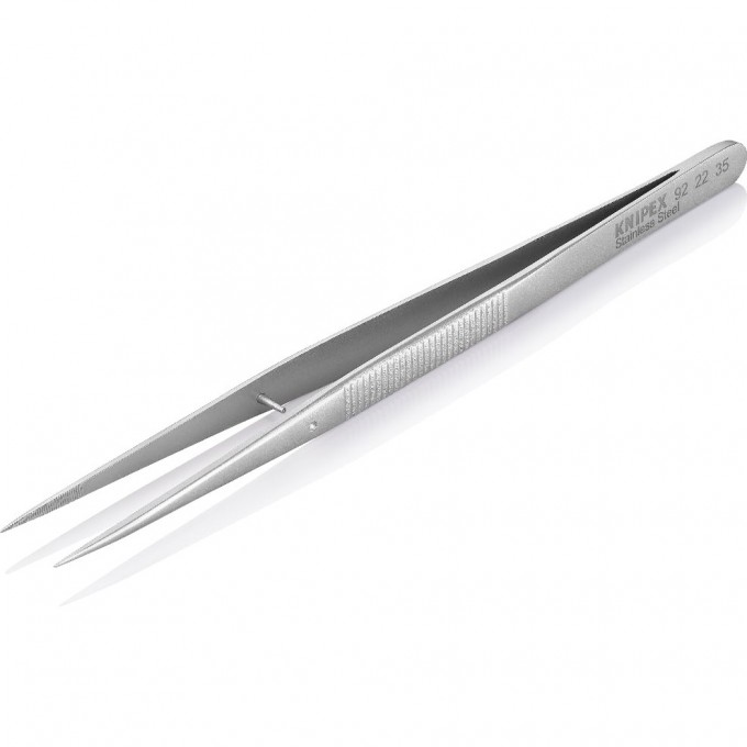 Пинцет прецизионный KNIPEX прямой заостренный никелированный из нержавеющей стали KN-922235