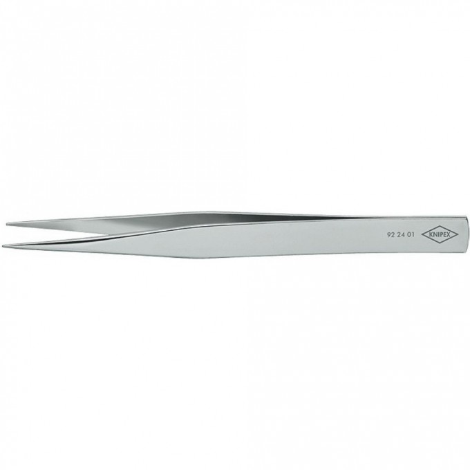 Пинцет захватный прецизионный KNIPEX с прямыми особо тонкими губками, никелированный 120 мм KN-922401