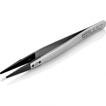 Пинцет антистатический с углепластиковыми губками KNIPEX KN-928101