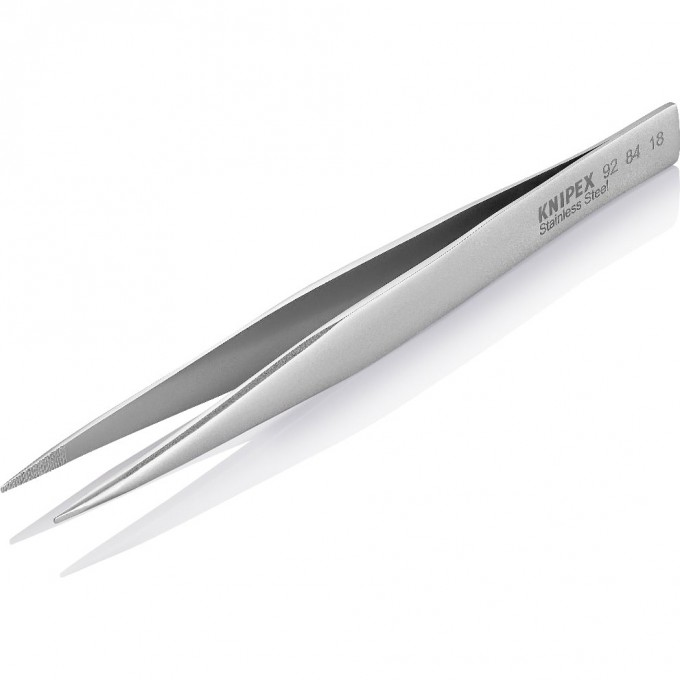 Пинцет прецизионный KNIPEX прямой закругленный немагнитный нержавеющий KN-928418