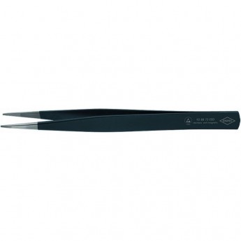 Пинцет прецизионный антистатический KNIPEX с угловатыми губками 0.9 мм KN-928873ESD