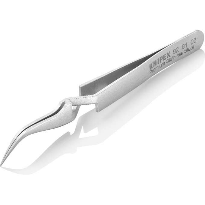 Пинцет крестовидный прецизионный KNIPEX изогнутый остроконечный 160 мм KN-929103