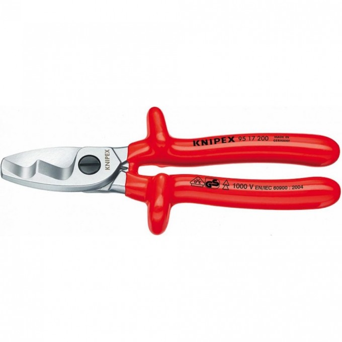 Кабелерезы диэлектрические KNIPEX для медных и алюминиевых кабелей 200 мм KN-9517200