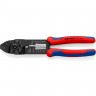 Пресс-клещи многофункциональные KNIPEX для резки, снятия изоляции и опрессовки KN-9721215B