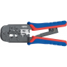 Кримпер для опрессовки штекеров Western KNIPEX RJ 11/12 (6-полюсный) 9,65 мм, RJ 45 (8-полюсный) 11,68 мм KN-975110SB